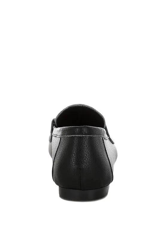 Modaha Horsebit & Embellished Real Leather Loafers for Women - Love Salve